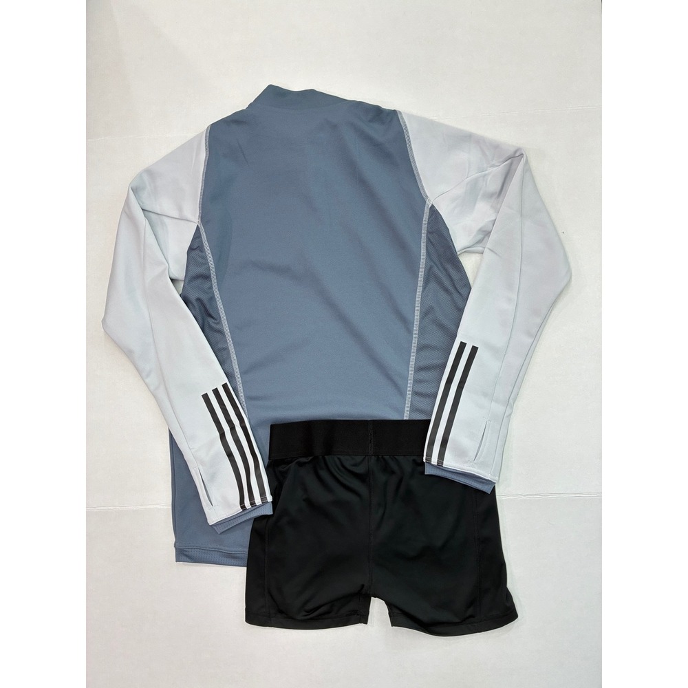 Adidas bundle Tiro 23 Training Top & Shorts Set Womens Medium Blue Black HU1316 - Picture 3 of 8